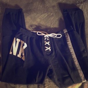 Classic fit lace up sweatpants